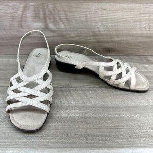 LifeStride Women's Yay Cream Dress Sandals Shoes 7.5M Motion